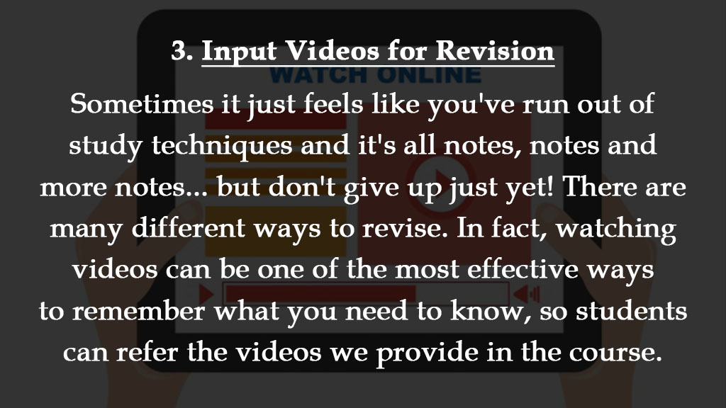 Input Videos for Revision 1